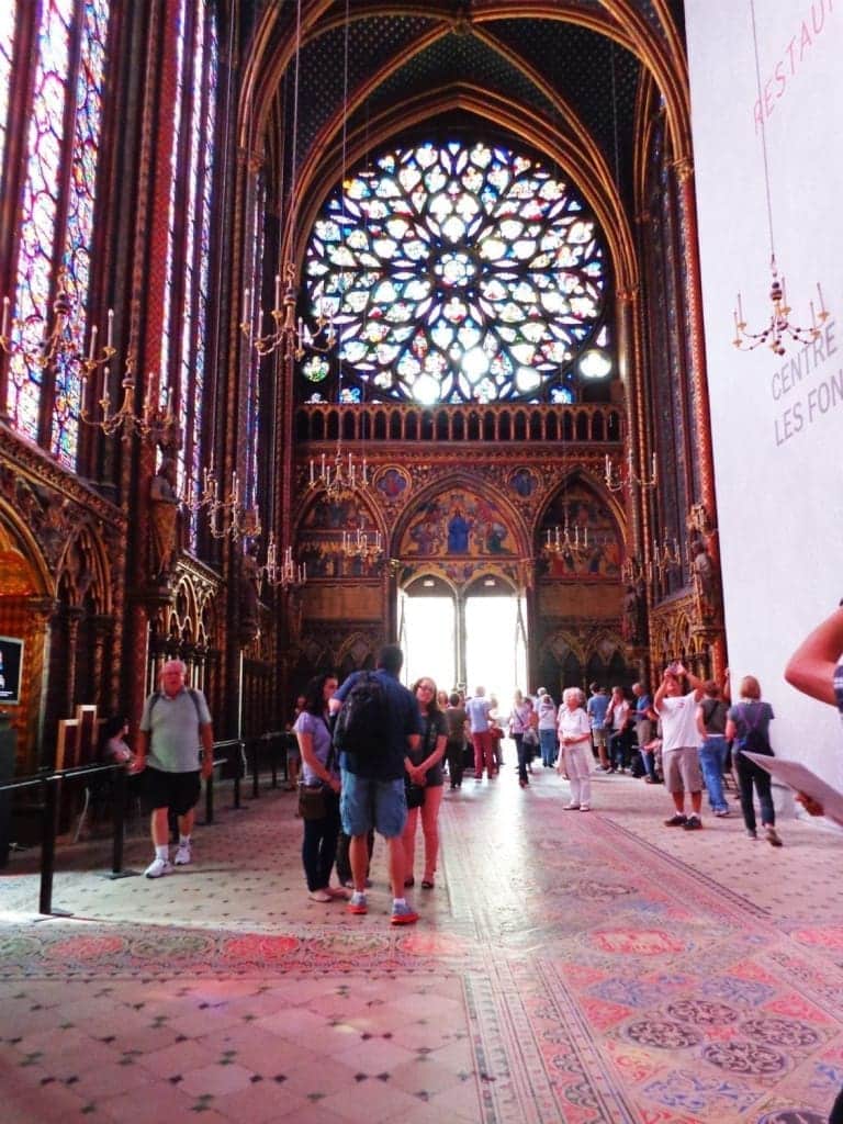 25 of the Best Things to Do in Paris That (Mostly) Won't Break the Bank 12 Sainte Chapelle Stained Glass Interior