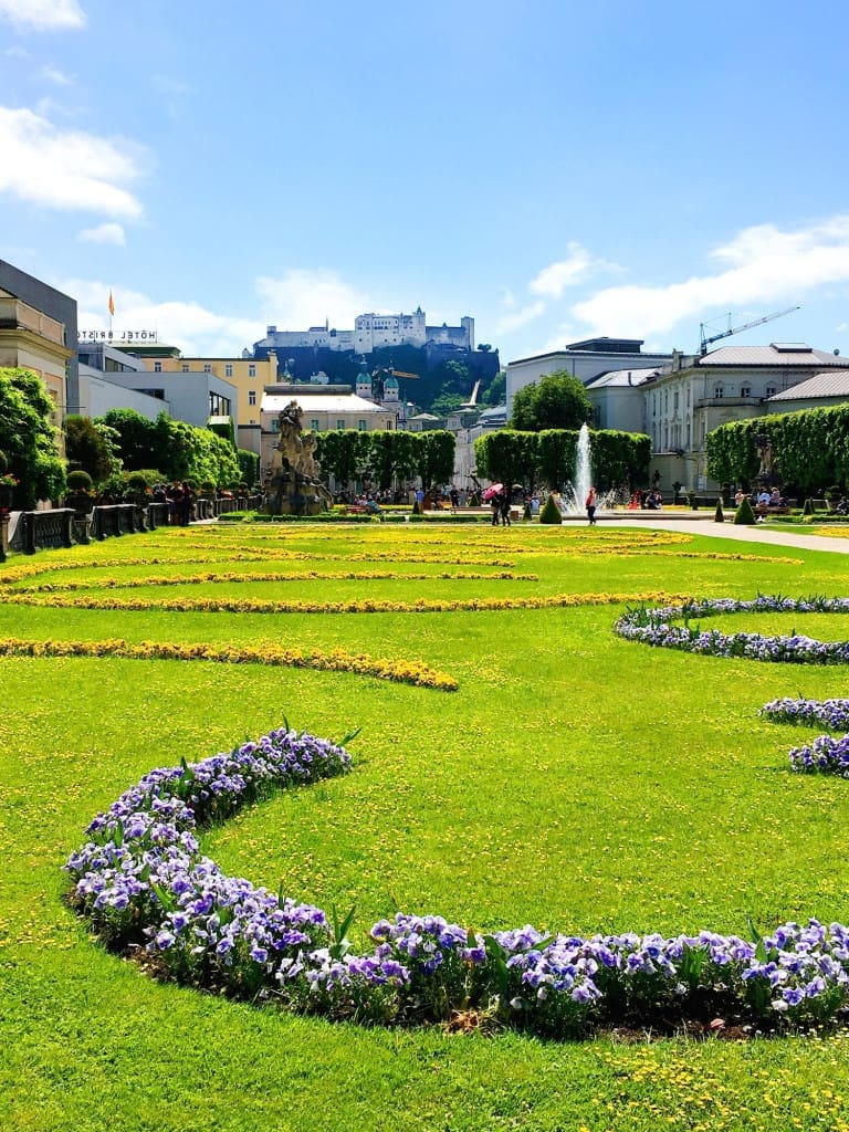 Is the Salzburg Card Worth It? Review + Savings Calculator 14 View of Hohensalzburg Fortress from Mirabell Gardens