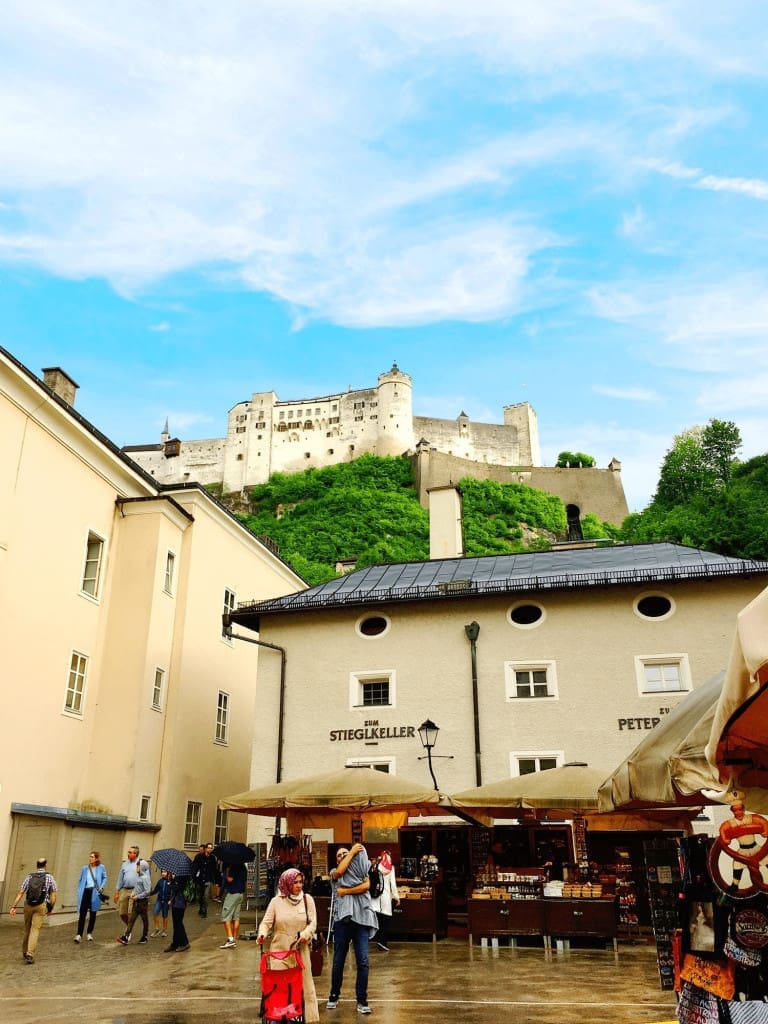 Is the Salzburg Card Worth It? Review + Savings Calculator 4 View of Hohensalzburg Fortress from Salzburg Street