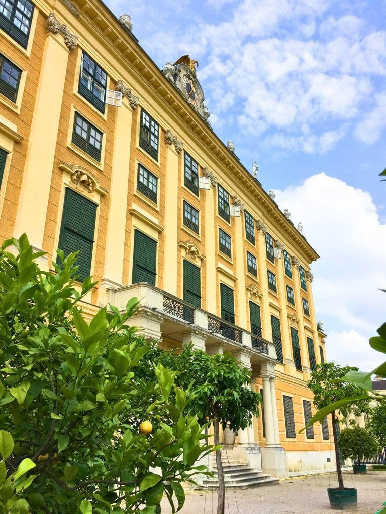 2-Day Vienna Itinerary: How to Spend a Weekend in Austria's Capital + Map 12 Back of Schönbrunn Palace