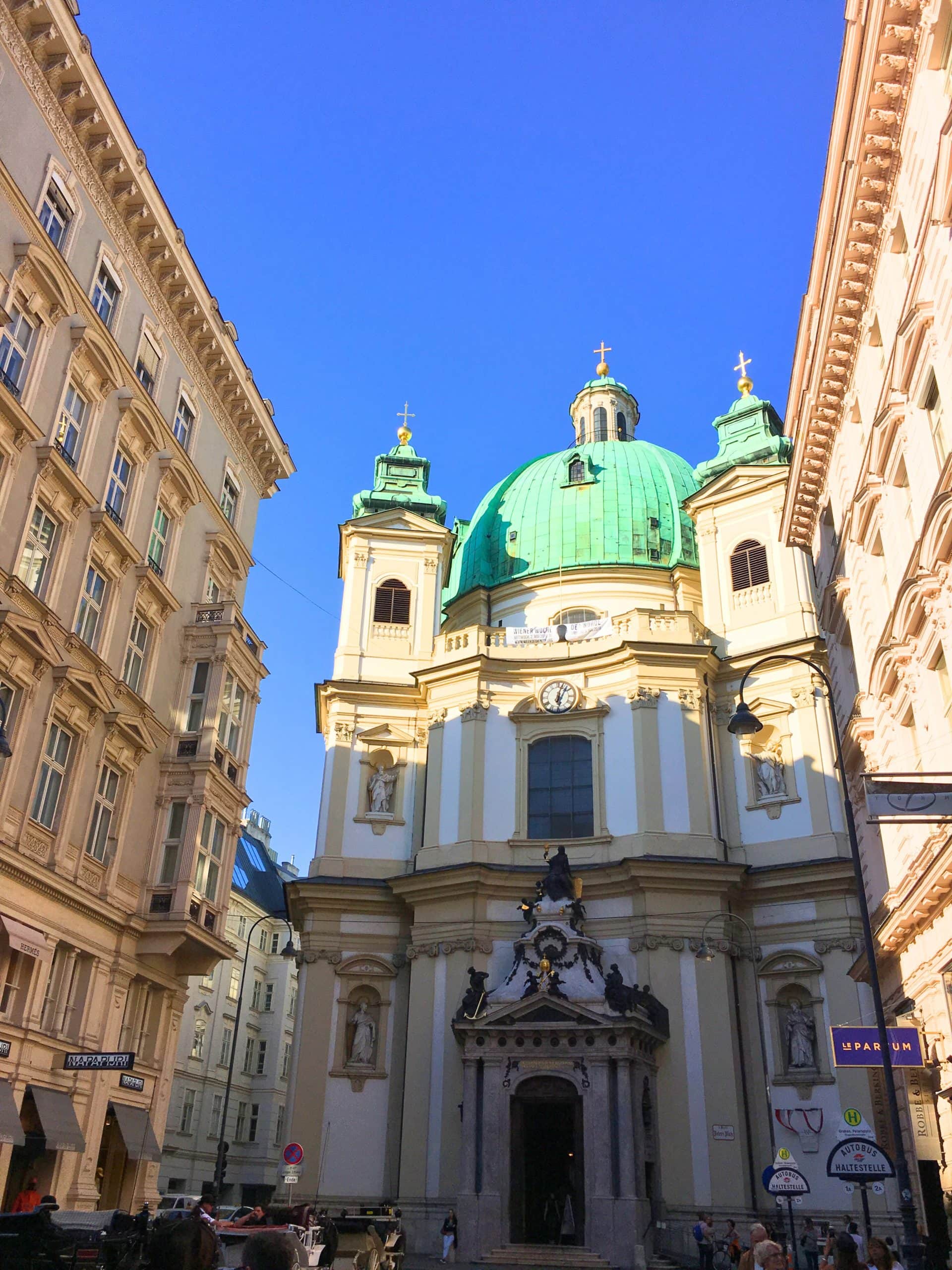 2-Day Vienna Itinerary: How to Spend a Weekend in Austria's Capital + Map 10 Peterskirche (St. Peter's Church) is a Baroque Roman Catholic parish church in Vienna Austria