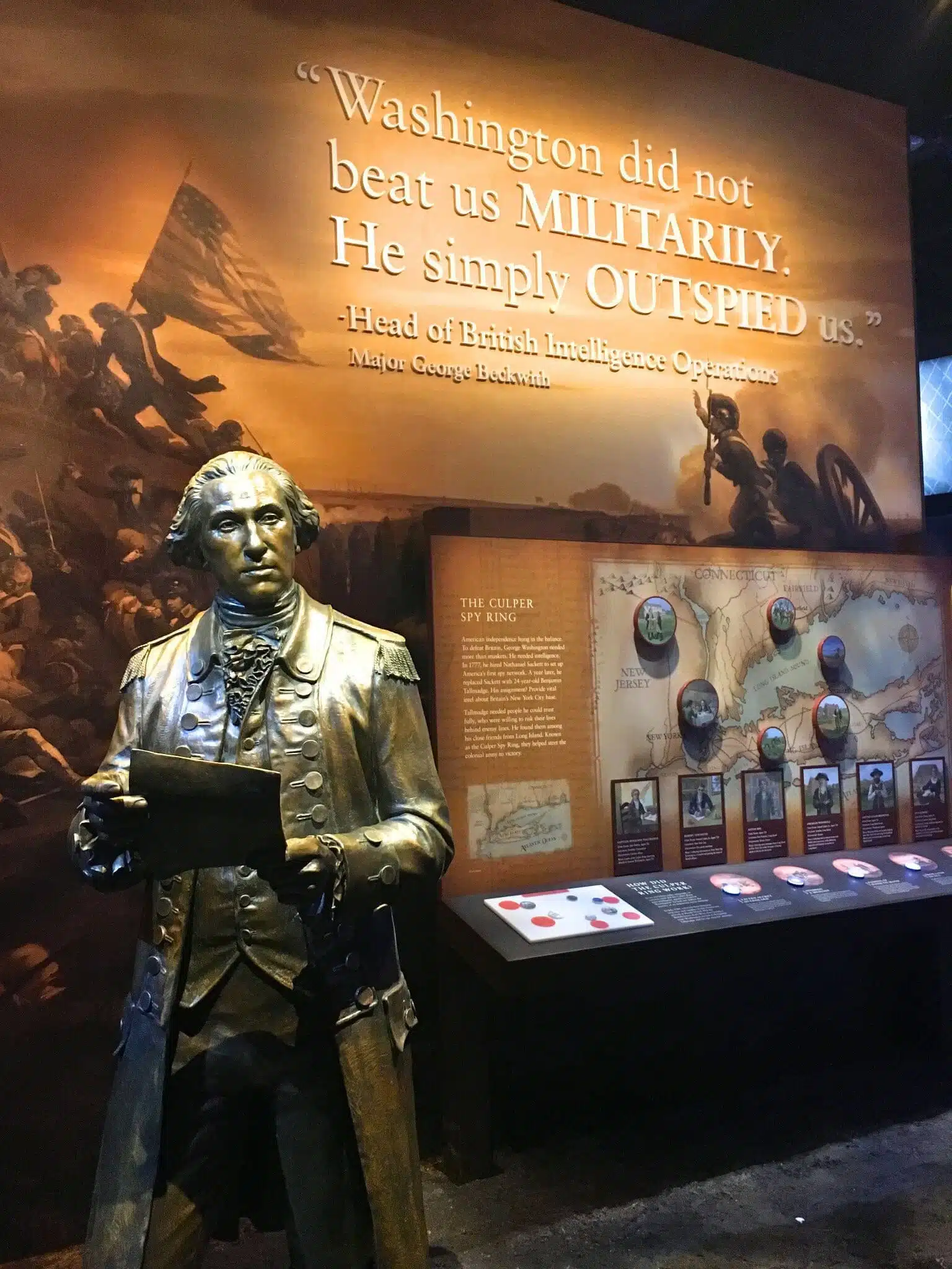 International Spy Museum: Ultimate Guide to DC's Top Secret Attraction 16 America’s first spymaster George Washington at the International Spy Museum in Washington DC