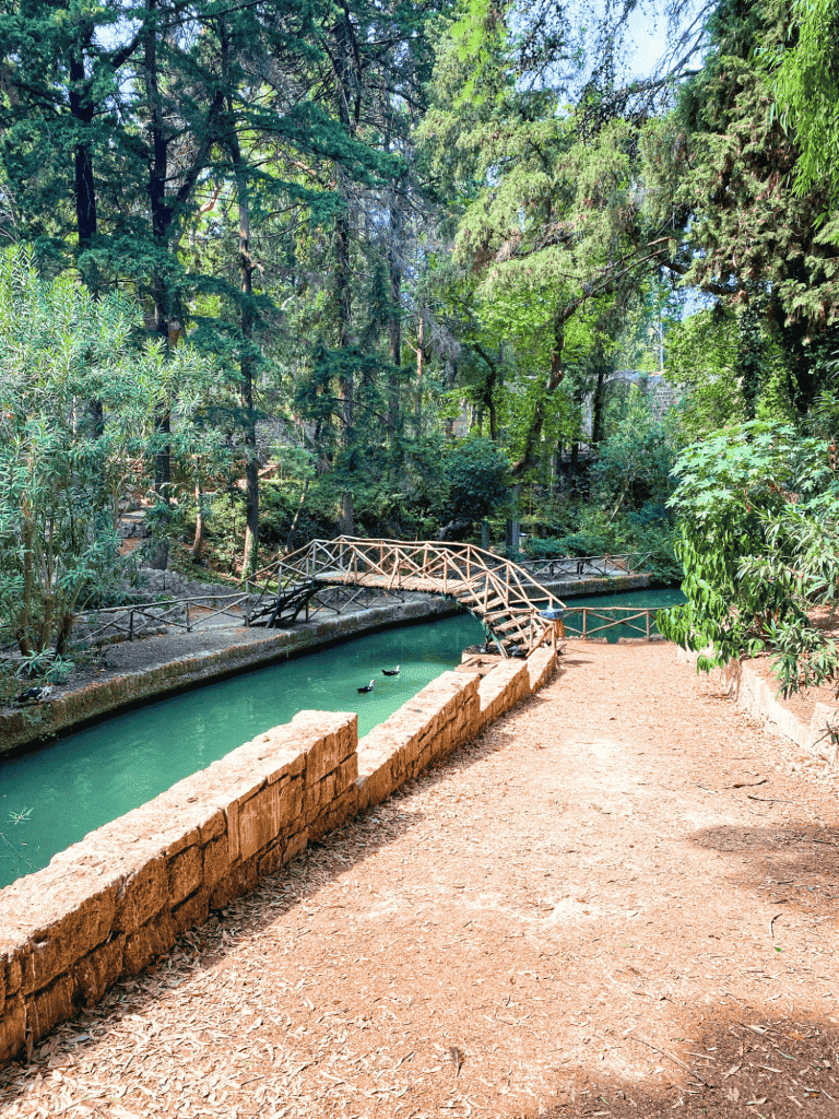 3-Day Rhodes Itinerary: How to Spend Time on Greece's Medieval Island 24 Bridge at Rodini Park in Rhodes Greece