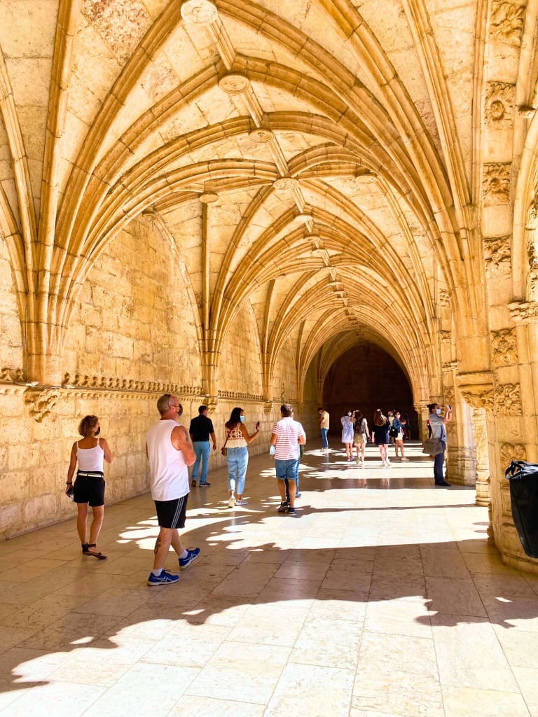 3-Day Lisbon, Portugal Itinerary: A Budget-Friendly Plan + Map 7 Hallway at the Jeronimos Monastery in Lisbon Portugal