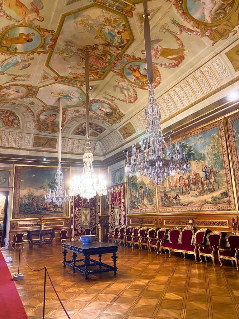 3-Day Lisbon, Portugal Itinerary: A Budget-Friendly Plan + Map 16 Interior of the Palacio Nacional da Ajuda in Lisbon Portugal