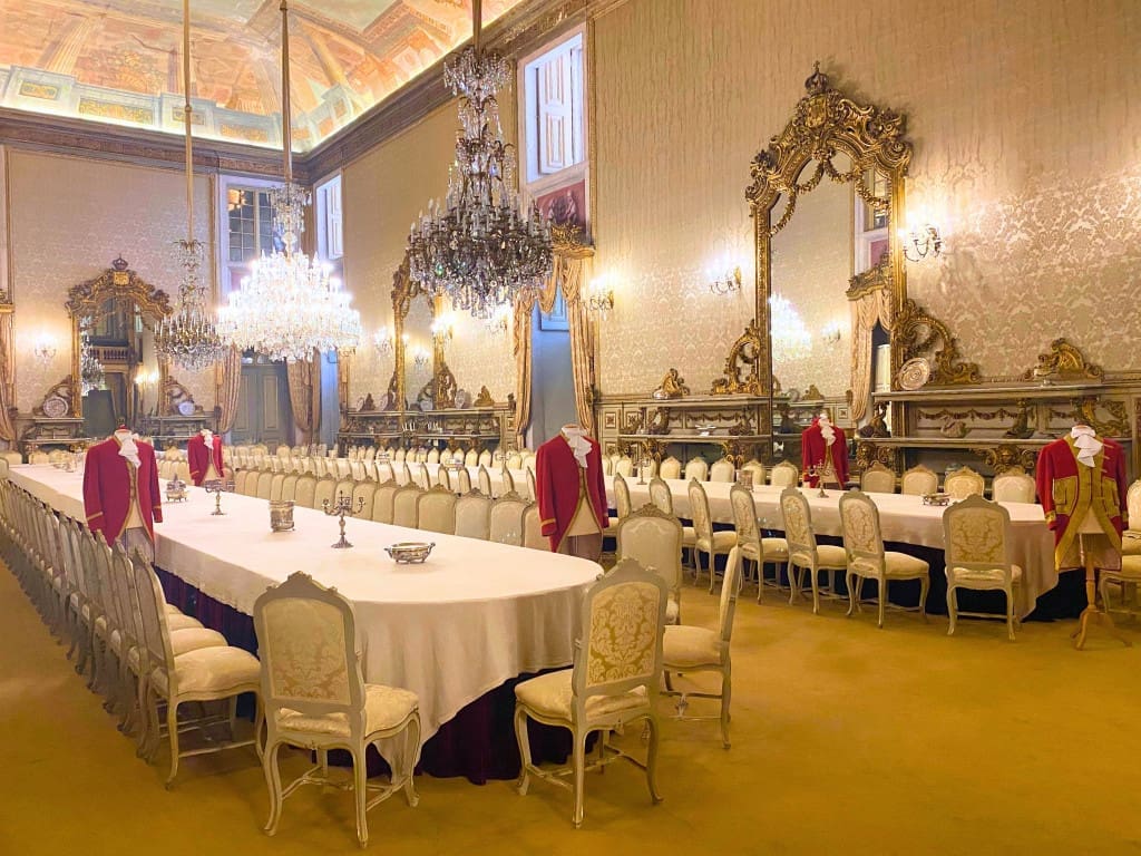 3-Day Lisbon, Portugal Itinerary: A Budget-Friendly Plan + Map 18 Palácio Nacional da Ajuda Dining Room in Lisbon Portugal