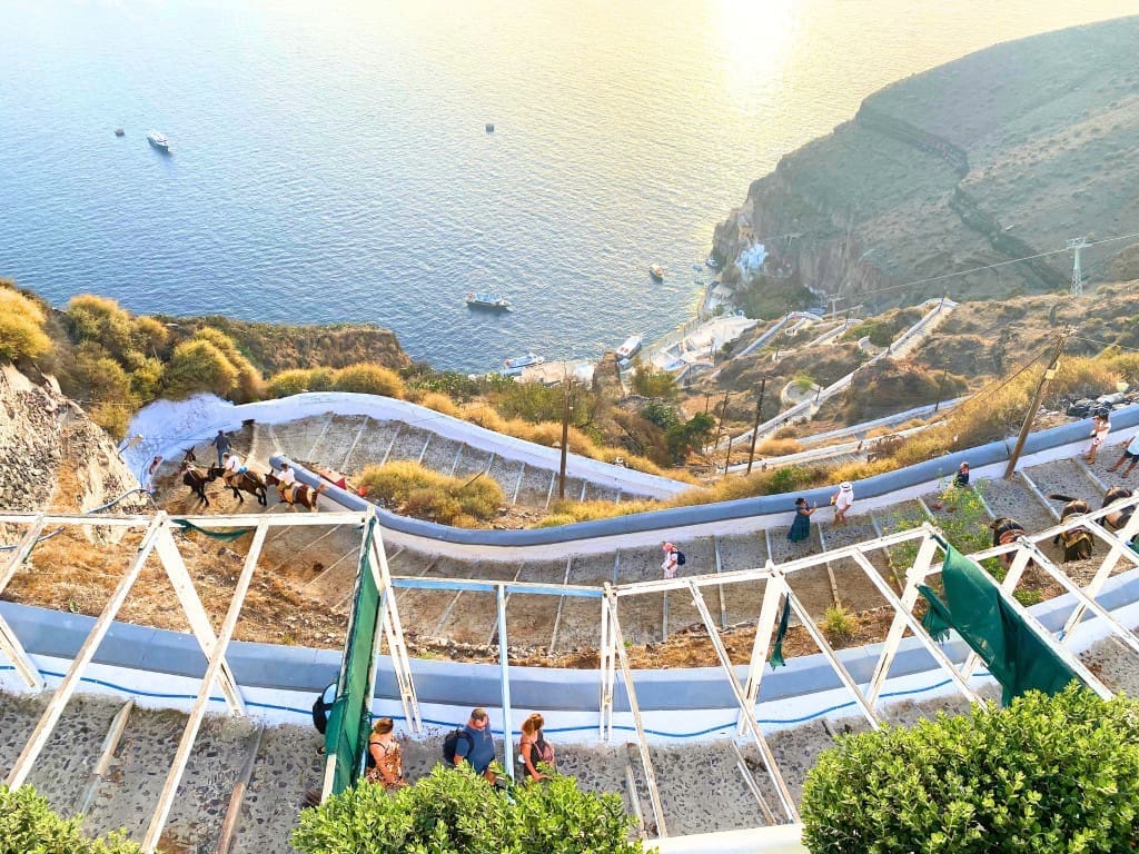 3 Days in Santorini, Greece: My Affordable Itinerary for Families 20 Karavolades Stairs in Santorini Greece