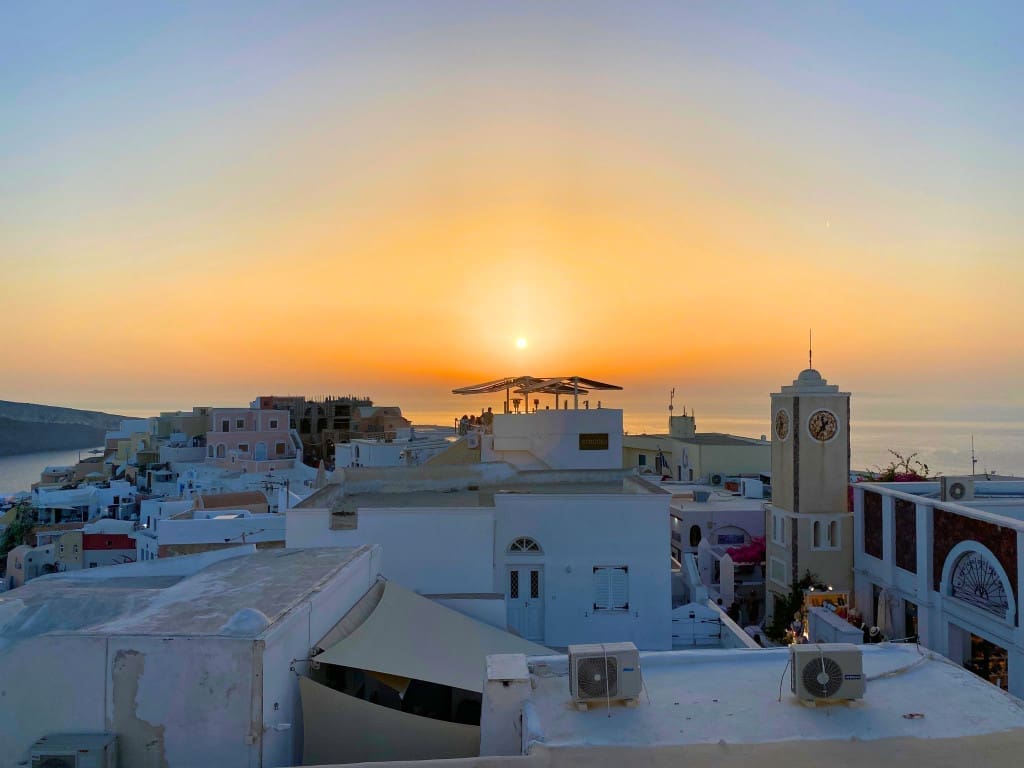 Santorini, Greece Travel Guide: Essential Tips for First-Time Visitors 20 View from Pelekanos Restaurant in Oia Santorini Greece