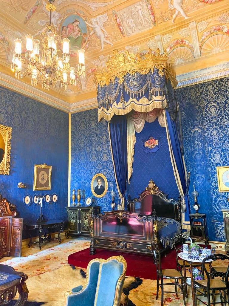 3-Day Lisbon, Portugal Itinerary: A Budget-Friendly Plan + Map 15 Blue Room at the Palacio Nacional da Ajuda in Lisbon Portugal