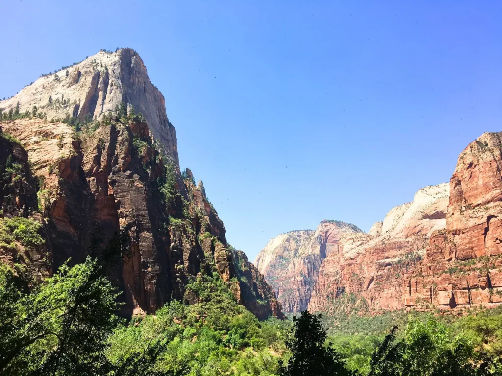 How to Plan an American Southwest National Parks Road Trip (for Non-Hikers) 8 red sandstone canyon walls zion national park utah