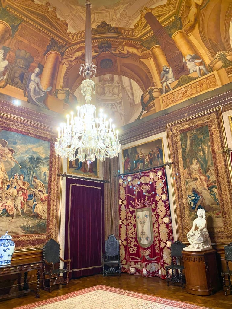 3-Day Lisbon, Portugal Itinerary: A Budget-Friendly Plan + Map 12 Interior of the Palacio Nacional da Ajuda in Lisbon Portugal