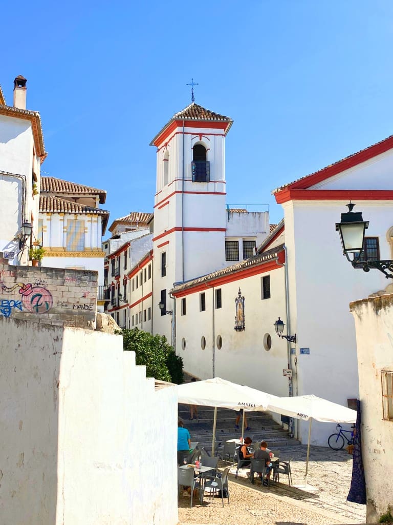 12 Days in Portugal and Spain: How to Plan a Itinerary for the Iberian Peninsula 34 Historic Albaicín Quarter Church in Granada, Spain, beautifully preserved.