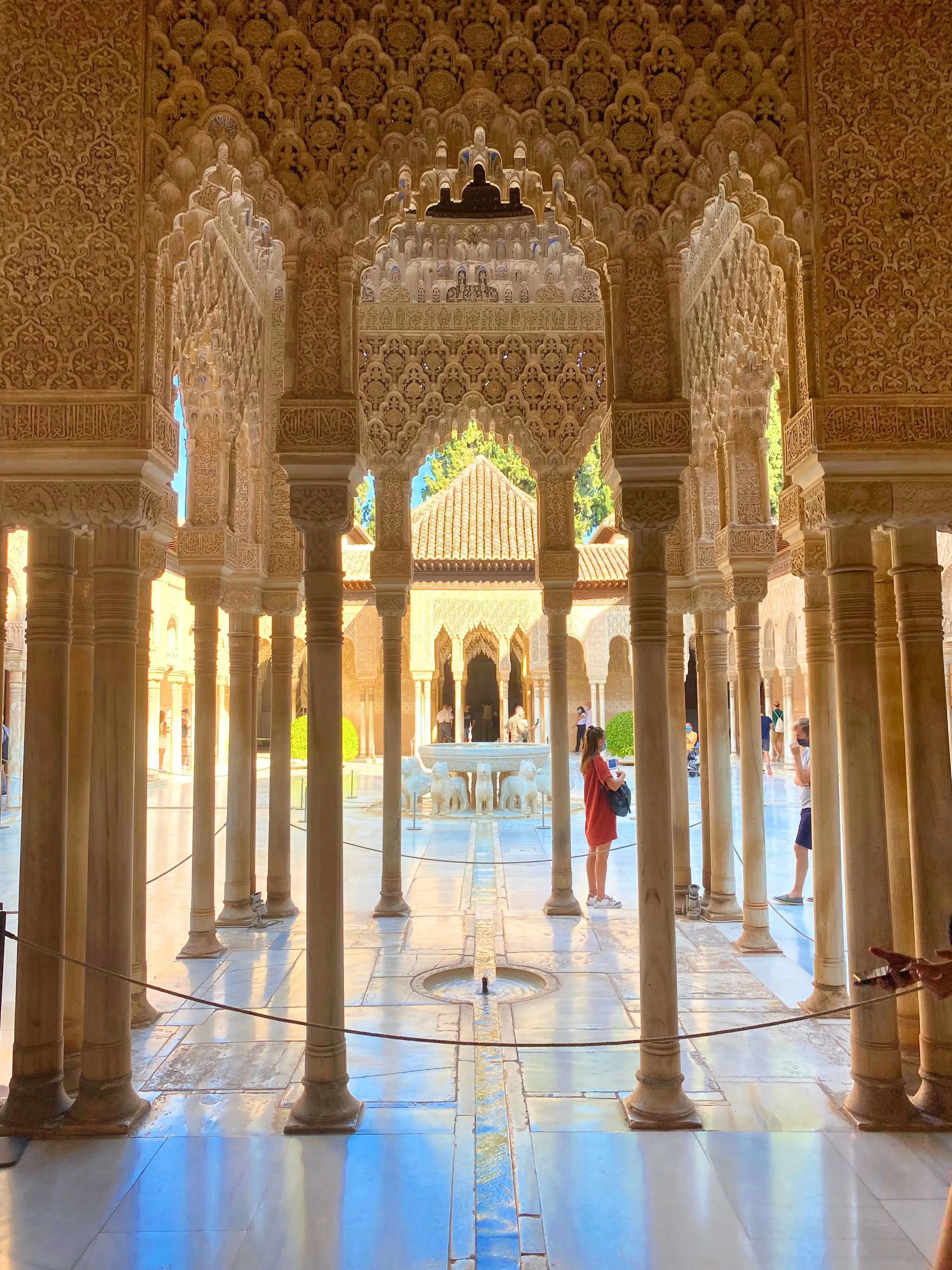 12 Days in Portugal and Spain: How to Plan a Itinerary for the Iberian Peninsula 37 Nasrid Palaces Fountain in the Alhambra, Granada.