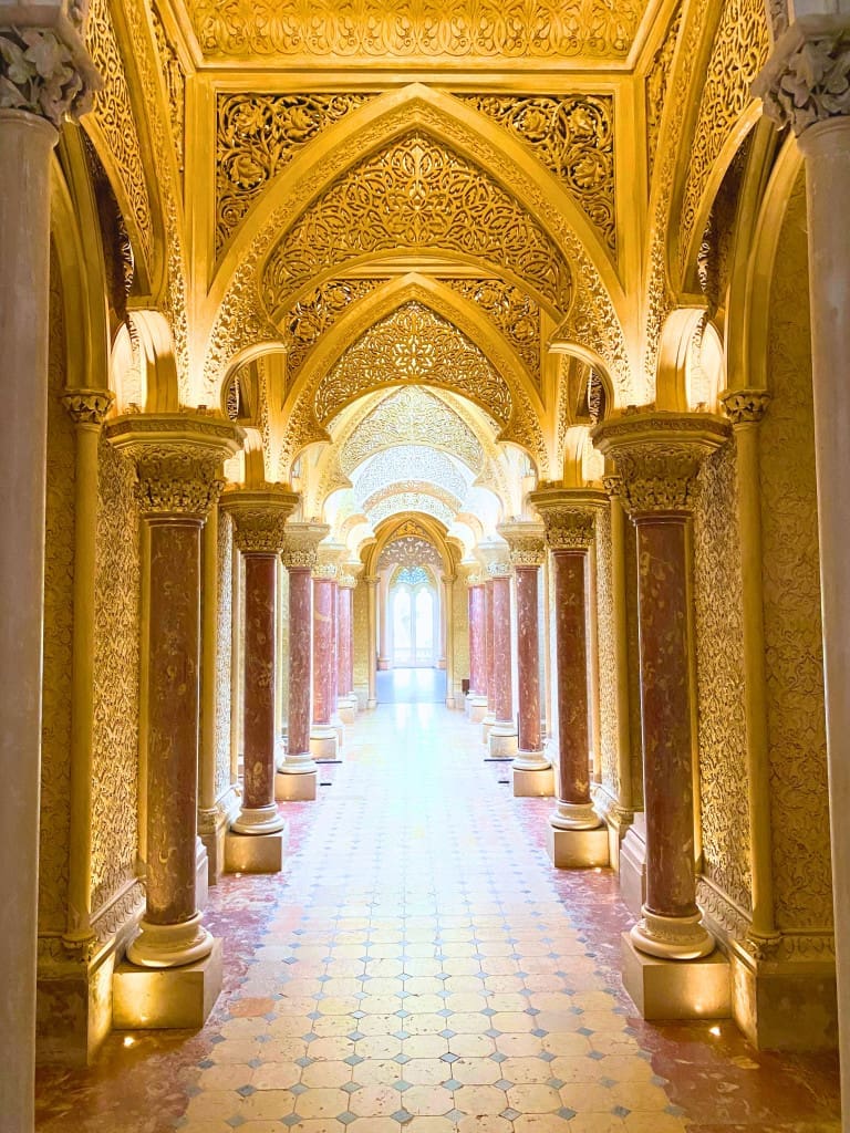 The Top Things to Do in Sintra: 5 Stunning Palaces You Need to See 24 interior passage monserrate palace sintra portugal