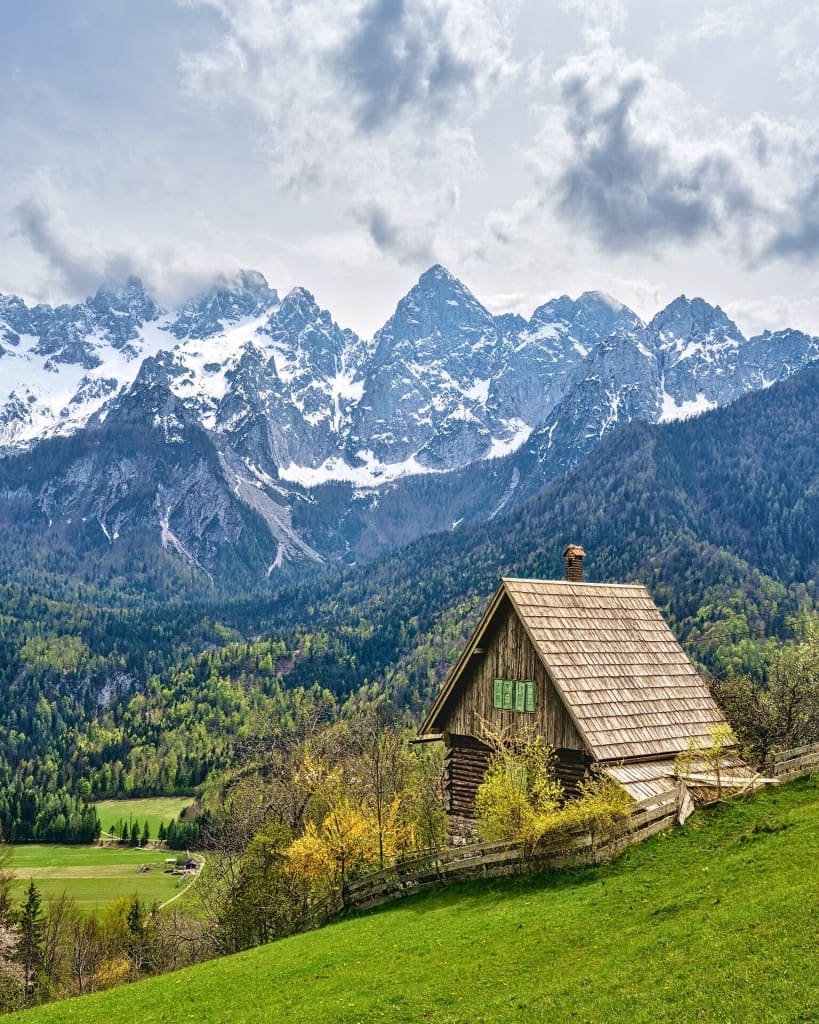 18 of the Best Things to Do in Slovenia: Your Ultimate Travel Guide 9 wooden hut gozd martuljek slovenia