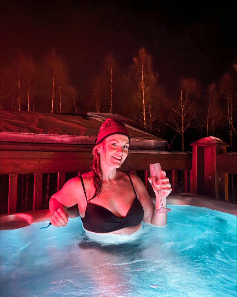 Rovaniemi in Winter: How to Build a First-Timer's Itinerary for Finnish Lapland 79 arctic snowhotel woman relaxing in snow jacuzzi