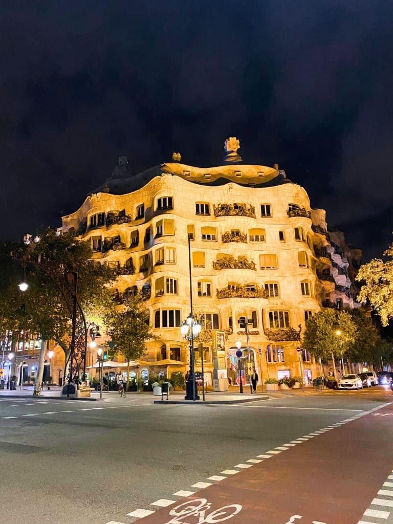 How to Spend 3 Days in Barcelona: A First-Timer's Travel Itinerary 4 casa mila barcelona illuminated night