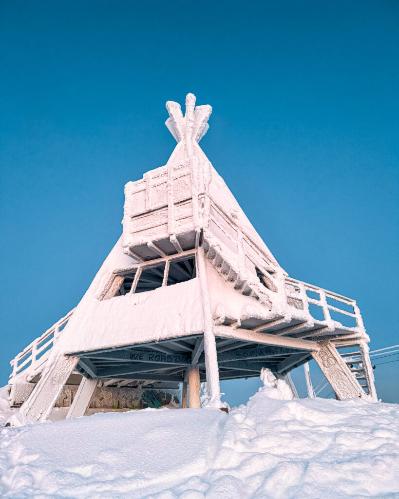 Rovaniemi in Winter: How to Build a First-Timer's Itinerary for Finnish Lapland 26 frozen teepee rovaniemi