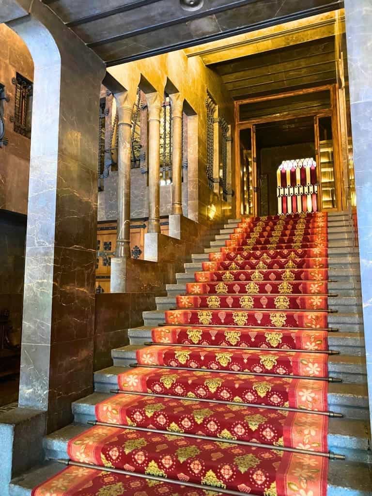 How to Spend 3 Days in Barcelona: A First-Timer's Travel Itinerary 43 interior stone staircase palau guell barcelona