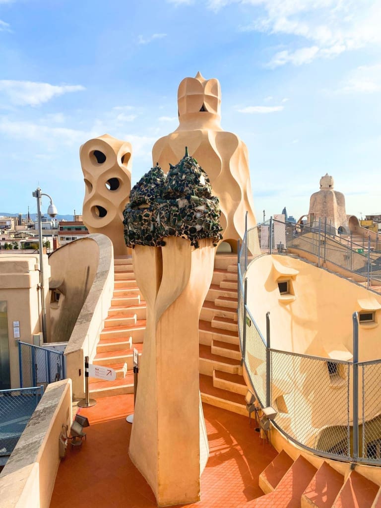 How to Spend 3 Days in Barcelona: A First-Timer's Travel Itinerary 11 rooftop chimneys casa mila barcelona