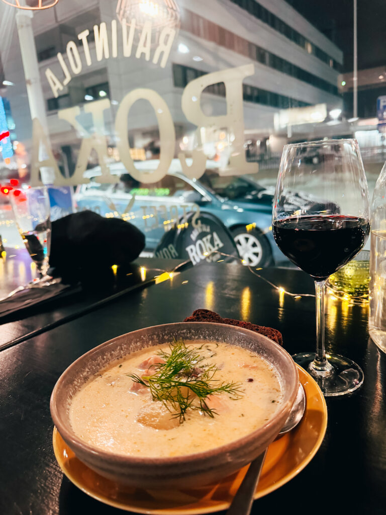 Rovaniemi in Winter: How to Build a First-Timer's Itinerary for Finnish Lapland 101 salmon soup roka rovaniemi