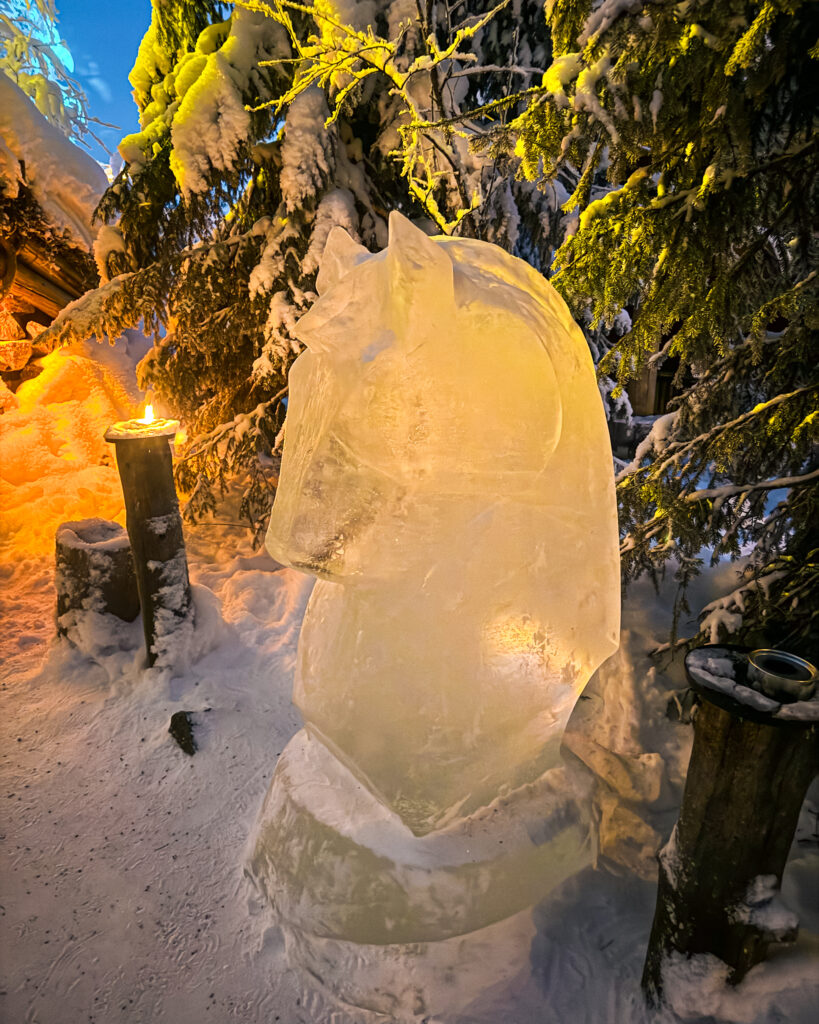 Rovaniemi in Winter: How to Build a First-Timer's Itinerary for Finnish Lapland 18 santas village chess piece ice sculpture
