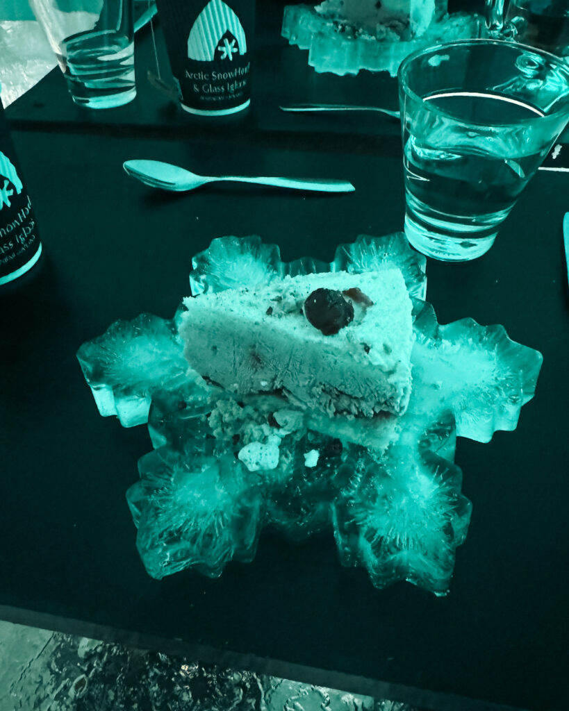 Rovaniemi in Winter: How to Build a First-Timer's Itinerary for Finnish Lapland 121 snowflake dessert at arctic ice restaurant