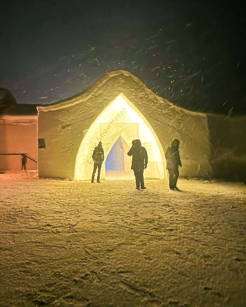 Rovaniemi in Winter: How to Build a First-Timer's Itinerary for Finnish Lapland 93 snowhotel entrance in arctic winter wonderland