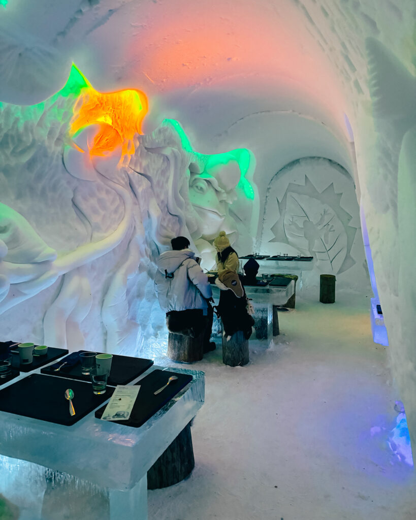Rovaniemi in Winter: How to Build a First-Timer's Itinerary for Finnish Lapland 114 snowman world ice frog sculpture restaurant
