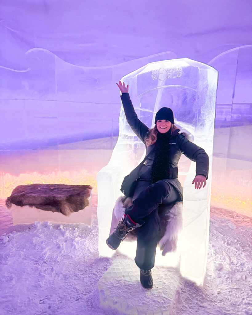 Rovaniemi in Winter: How to Build a First-Timer's Itinerary for Finnish Lapland 20 woman ice throne snowman world