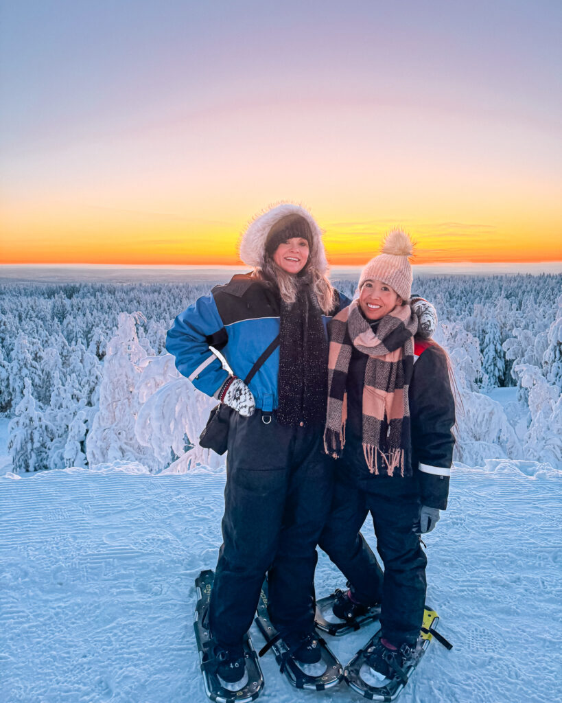 Rovaniemi in Winter: How to Build a First-Timer's Itinerary for Finnish Lapland 28 women snowshoeing finland