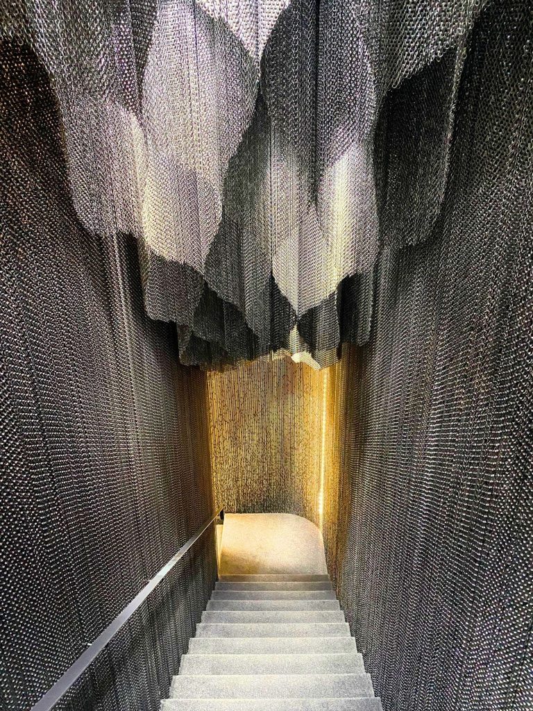 What's It Like to Visit Casa Batlló? An Overview of the Immersive Experience 14 art installation kengo kuma stairwell casa batllo barcelona
