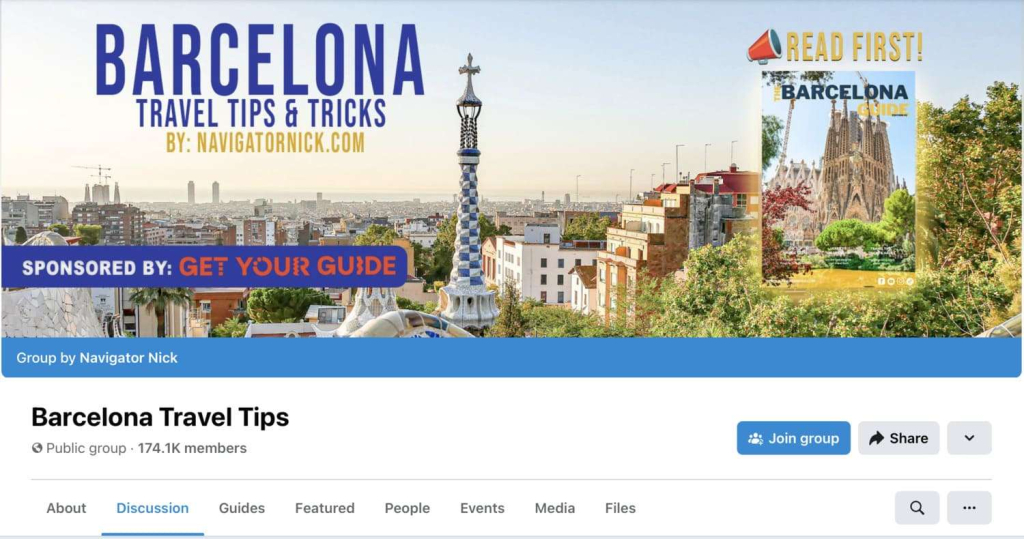How to Solo Travel in Barcelona Without Feeling Lonely: Top Things to Do Alone 22 barcelona travel tips facebook group cover