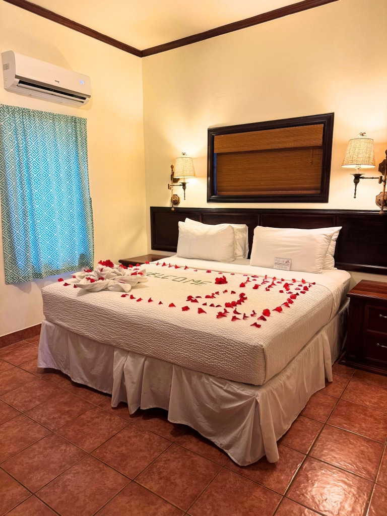 X'tan Ha Resort: Review of My Stay at Ambergris Caye, Belize's Hidden Gem 9 bedroom welcome flowers xtan ha resort ambergris caye belize