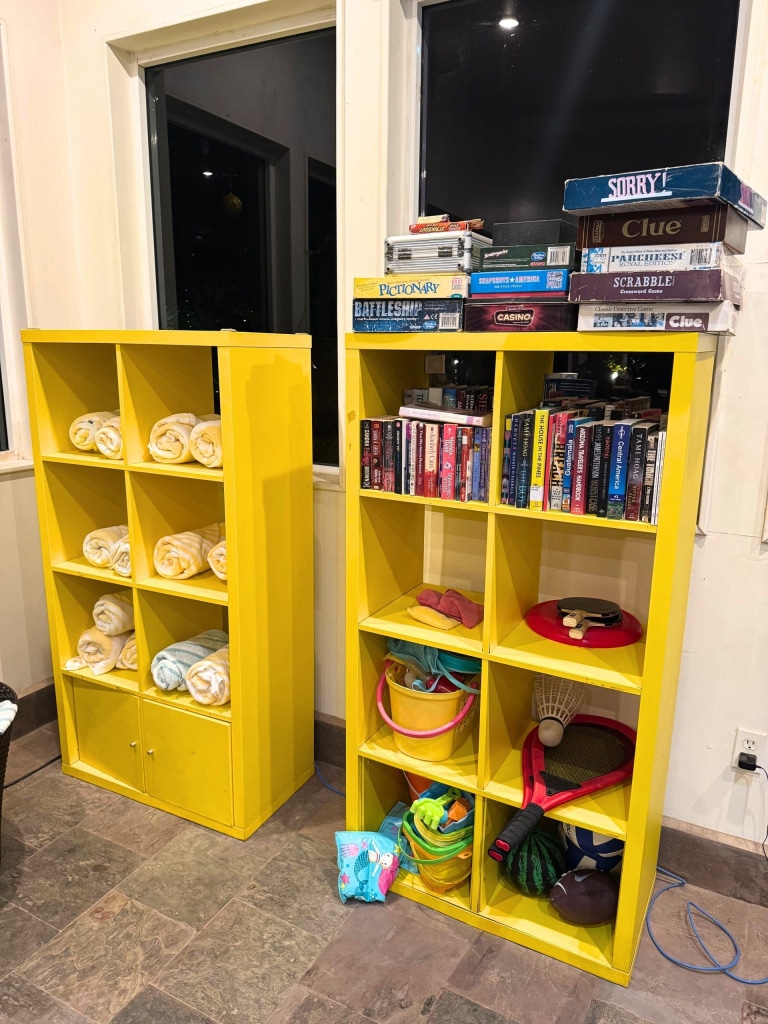 X'tan Ha Resort: Review of My Stay at Ambergris Caye, Belize's Hidden Gem 21 games books towels shelving x tan ha resort ambergris caye belize