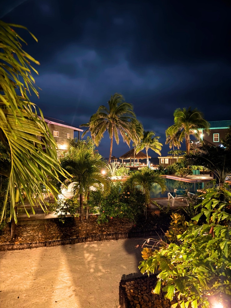 X'tan Ha Resort: Review of My Stay at Ambergris Caye, Belize's Hidden Gem 33 night view villa x tan ha resort ambergris caye belize